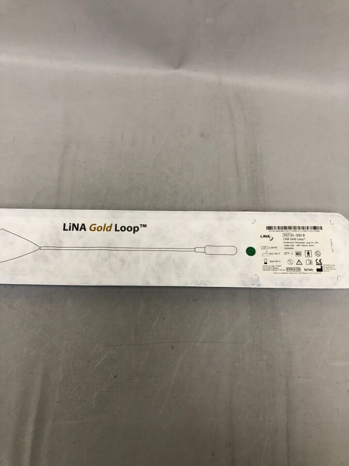 EL-200-8 - LINA MEDICAL - Endoscopic Monopolar Loop for LSH. Large Loop- 200-100mm, 8mm connector, (EA) - ( Expiry Date: 2024-08-21 )