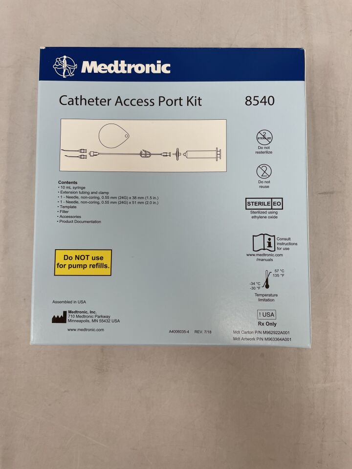 8540 - MEDTRONIC - Catheter Access Port Kit, (BX/1) - ( Expiry Date: 2025-03-27 )
