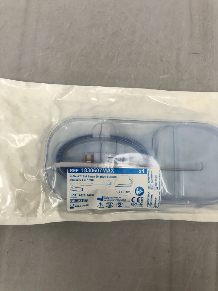 1830607MAX - MEDTRONIC - NuVent EM Sinus Dilation System Maxillary 6mm x 7mm, (EA) - ( Expiry Date: 2024-09-20 )