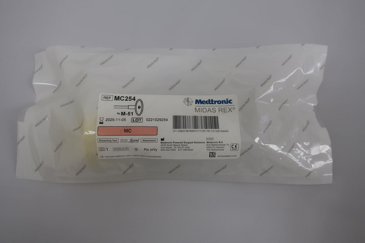 MC254 - MEDTRONIC - Midas Rex Legend 25.4mm Metal Cutter Diamond Wheel, (EA)
