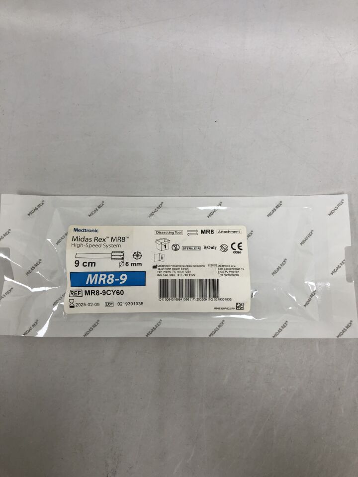 MR8-9CY60 - MEDTRONIC - Midas Rex Legend 9cm, 6mm Cylinder, (EA) - ( Expiry Date: 2025-02-09 )
