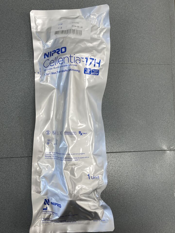 DD+CT17H - NIPRO MEDICAL - Nipro Cellentia 17-H (1.7m2) CTA Hemodialyzer, (EA)