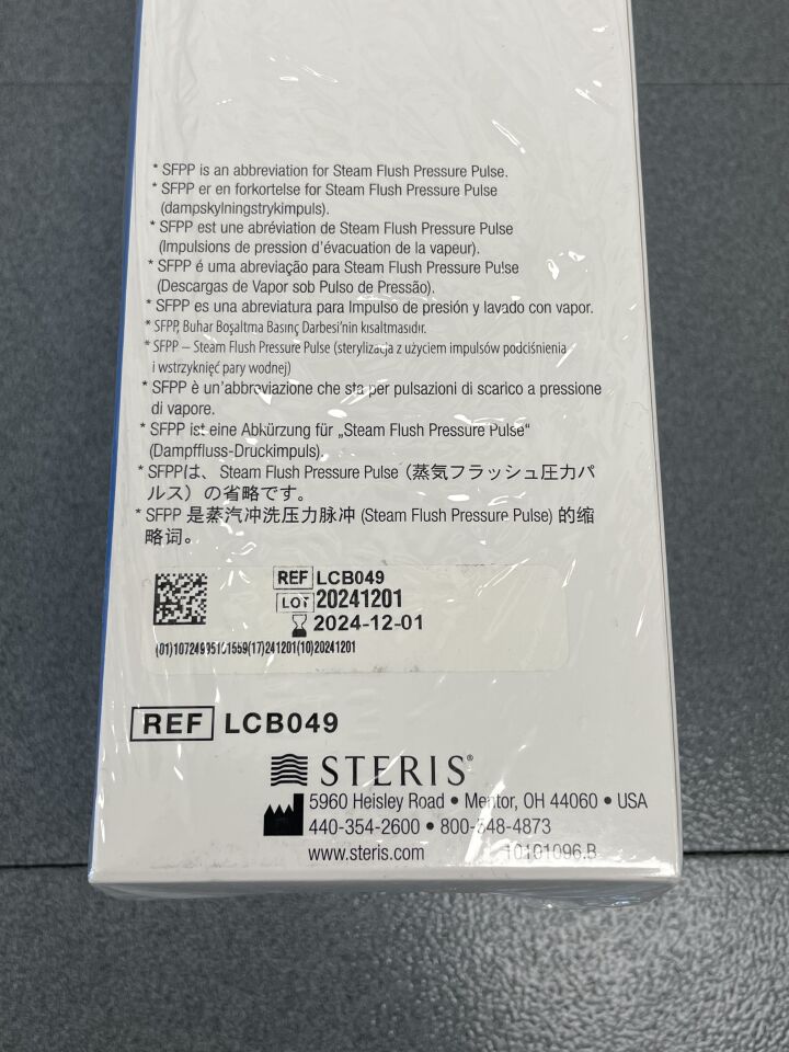 LCB049 - STERIS - Celerity 20 Steam Flush Pressure Pulse Process Challenge Device (25 pack & 5 controls), (BX/25) - ( Expiry Date: 2024-12-01 )