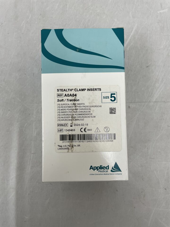 A0A04 - APPLIED MEDICAL RESOURCES - Stealth Surgical Soft/Traction Clamp Inserts, 90mm, Size - #5, ()