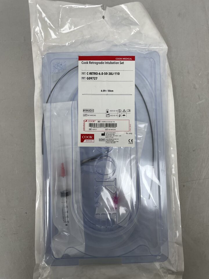 G09727 - COOK - retrograde intubation set 6f x 110cm, () - ( Expiry Date: )
