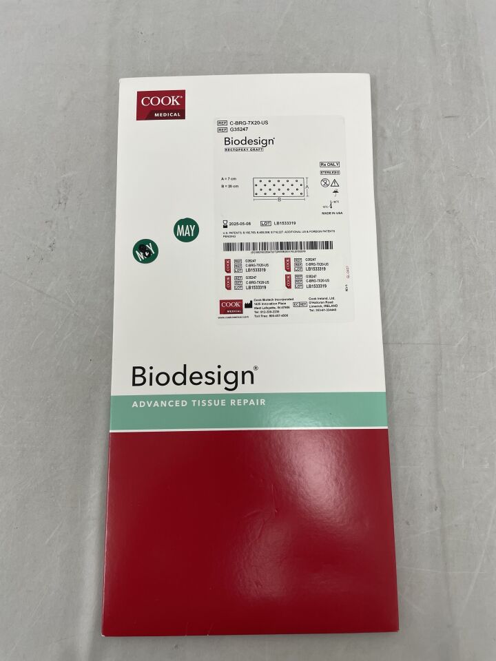 G35247 - COOK - Biodesign Rectopexy Graft 7cm x 20cm, () - ( Expiry Date: )
