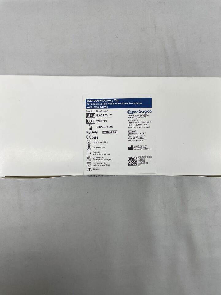 SACRO-1C - COOPER SURGICAL - Sacrocervicopexy Tip for Vaginal Prolapse Procedures with intact Cervix, () - ( Expiry Date: )