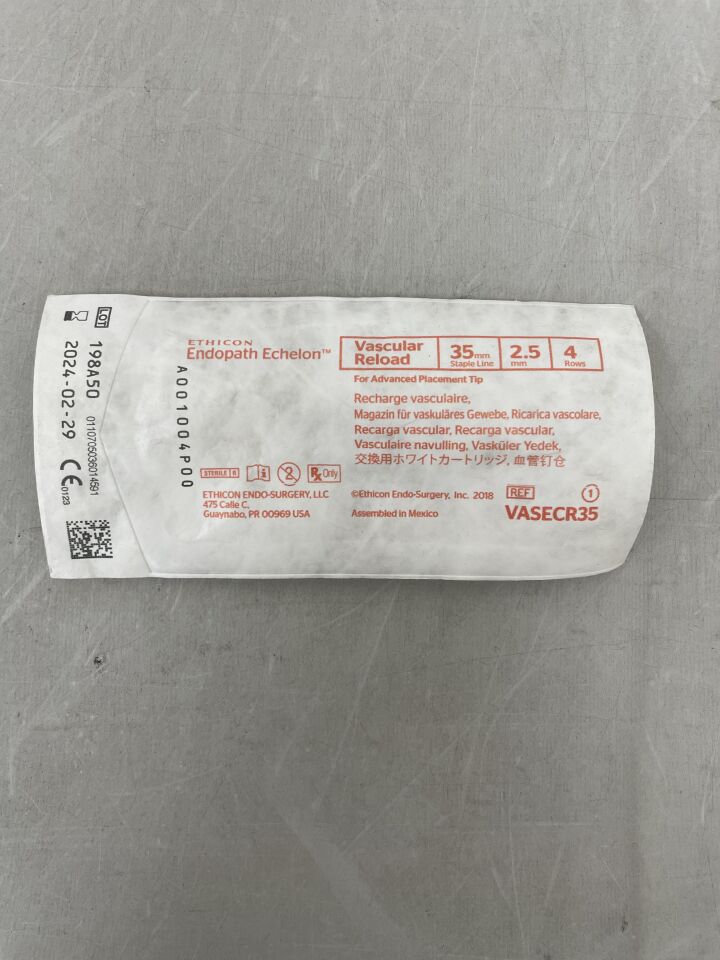 VASECR35 - ETHICON - Echelon Endopath Stapler Reload, For Advanced Placement Tip, () - ( Expiry Date: )