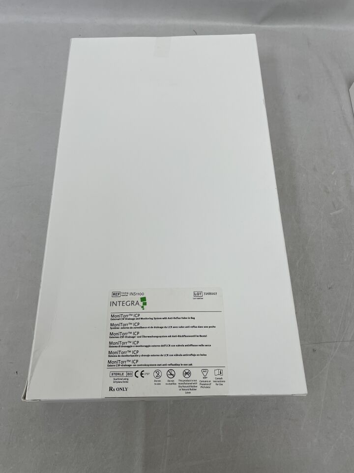 INS1100 - INTEGRA - MoniTorr ICP External CSF Drainage and Monitoring System with Anti-Reflux Valve, () - ( Expiry Date: )