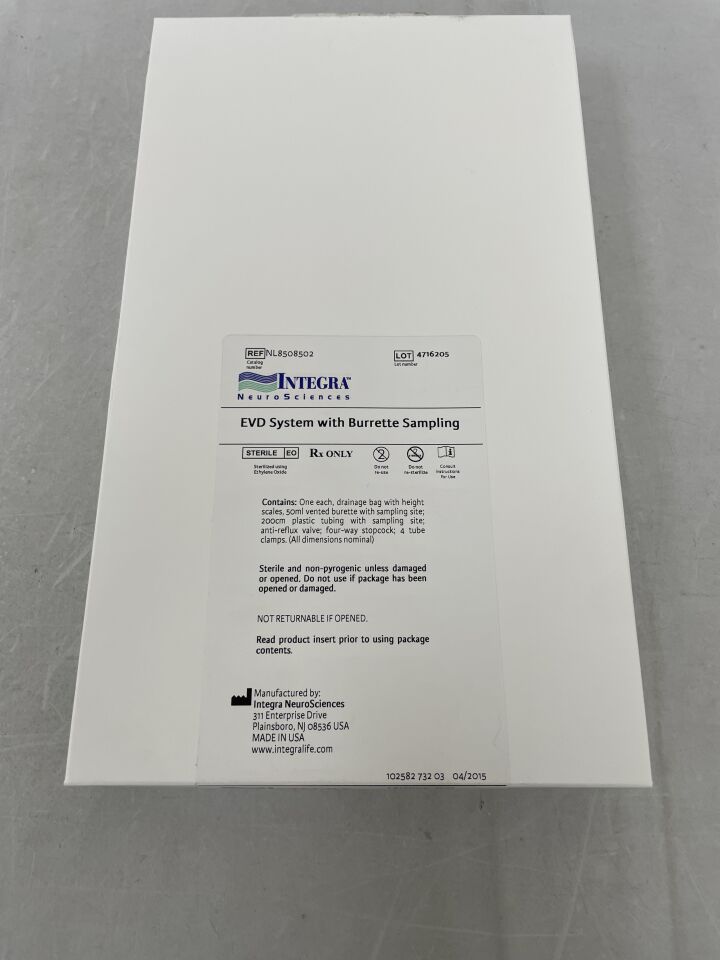 NL8508502 - INTEGRA - CSF Drainage System with Burette Sampling and Needleless Sampling Site, () - ( Expiry Date: )