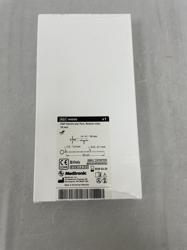 44000 - MEDTRONIC - CSF-Ventricular Port, 16 mm, () - ( Expiry Date: )