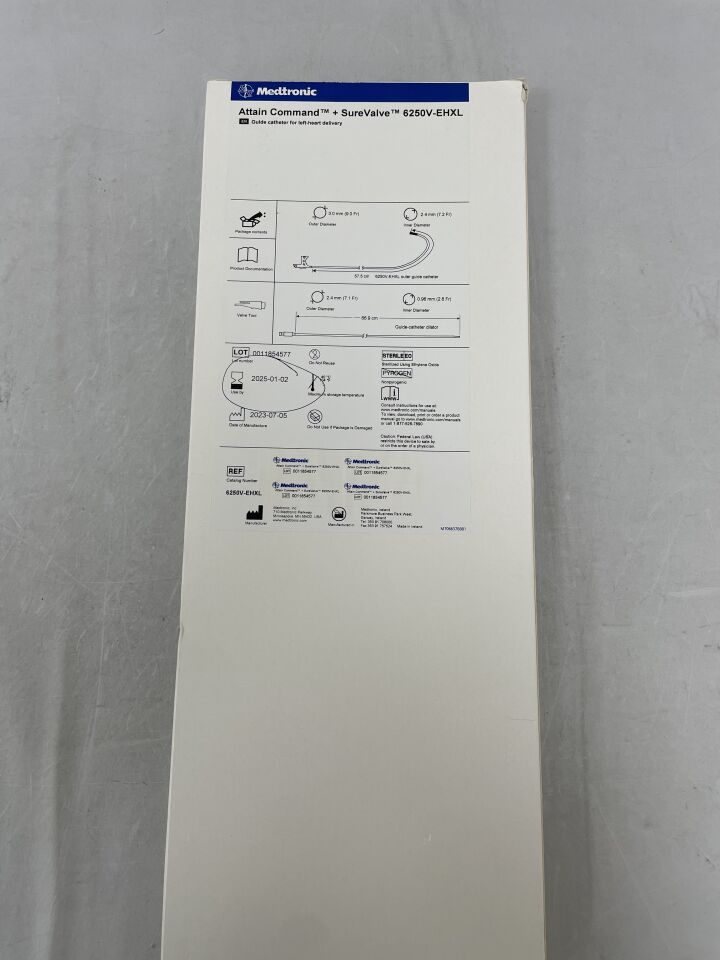 6250V-EHXL - MEDTRONIC - Attain Command + SureValve Guide Catheter for Left-Heart Delivery, () - ( Expiry Date: )