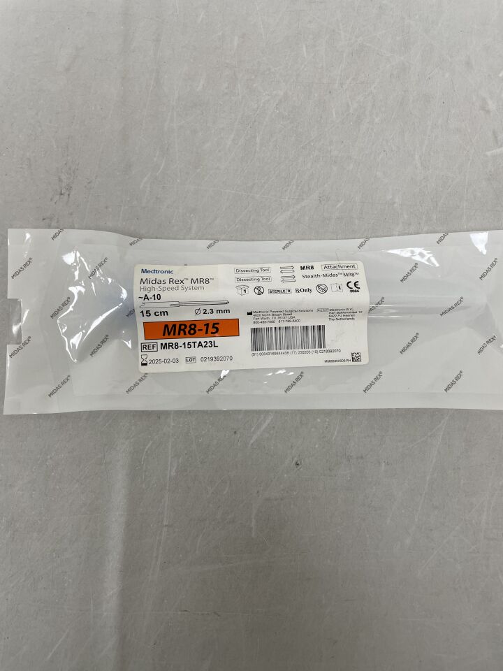 MR8-15TA23L - MEDTRONIC - Midas Rex MR8, Dissecting tool, 15cm D:2.3mm, () - ( Expiry Date: )