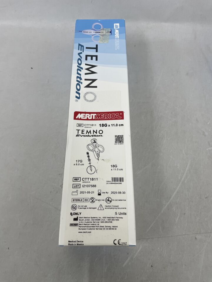 CTT1811 - MERIT MEDICAL - Temno Evolution Biopsy Device 18G x 11cm with Introducer, () - ( Expiry Date: )