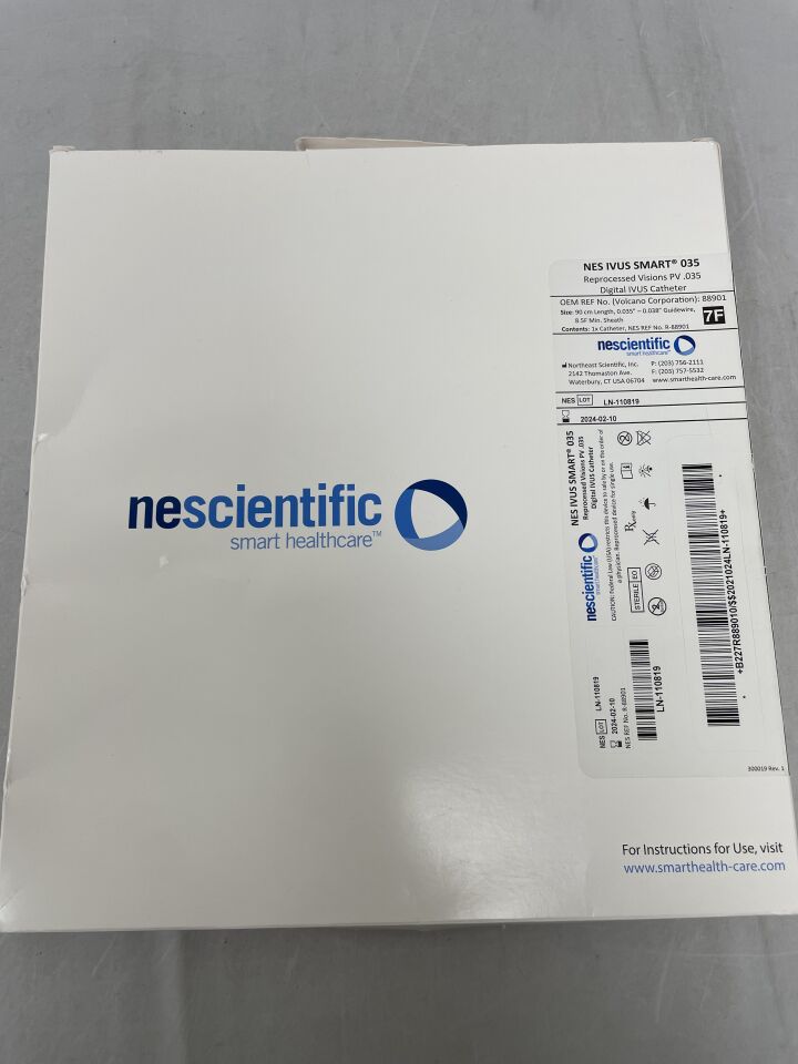 88901REP - NESCIENTIFIC - VOLCANO Visions PV .035 Digital IVUS 90cm, 8.5F, () - ( Expiry Date: )