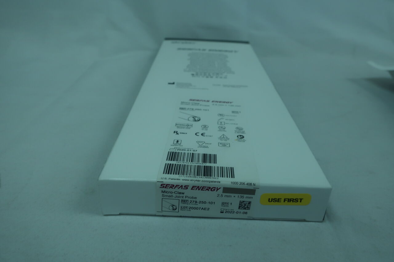 279-250-101 - STRYKER - Serfas Energy Micro-Claw Small-Joint Probe, 2.5 dia. x 135 mm Length, () - ( Expiry Date: )