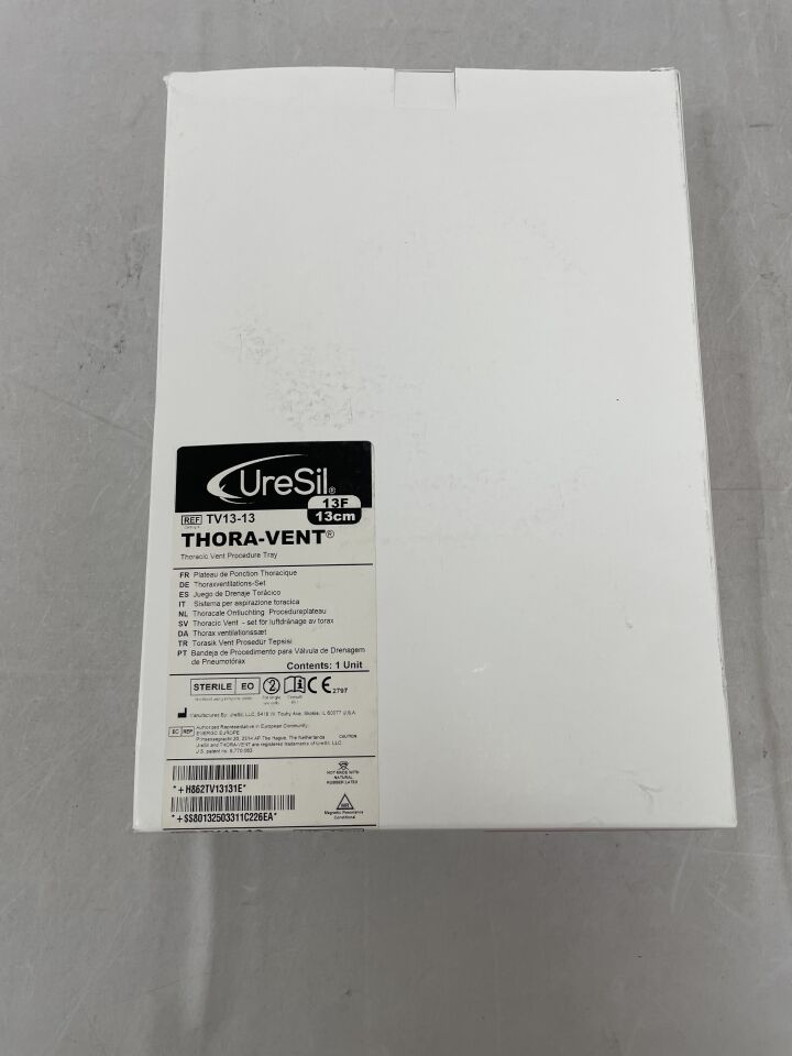 TV13-13 - URESIL - Thoracic Vent Procedure Tray, 13F, 13cm, () - ( Expiry Date: )