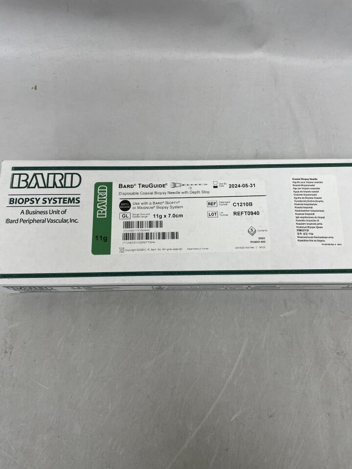 C1210B - BARD - TruGuide Disposable Coaxial Biopsy Needle, 11G x 7 cm, () - ( Expiry Date: )