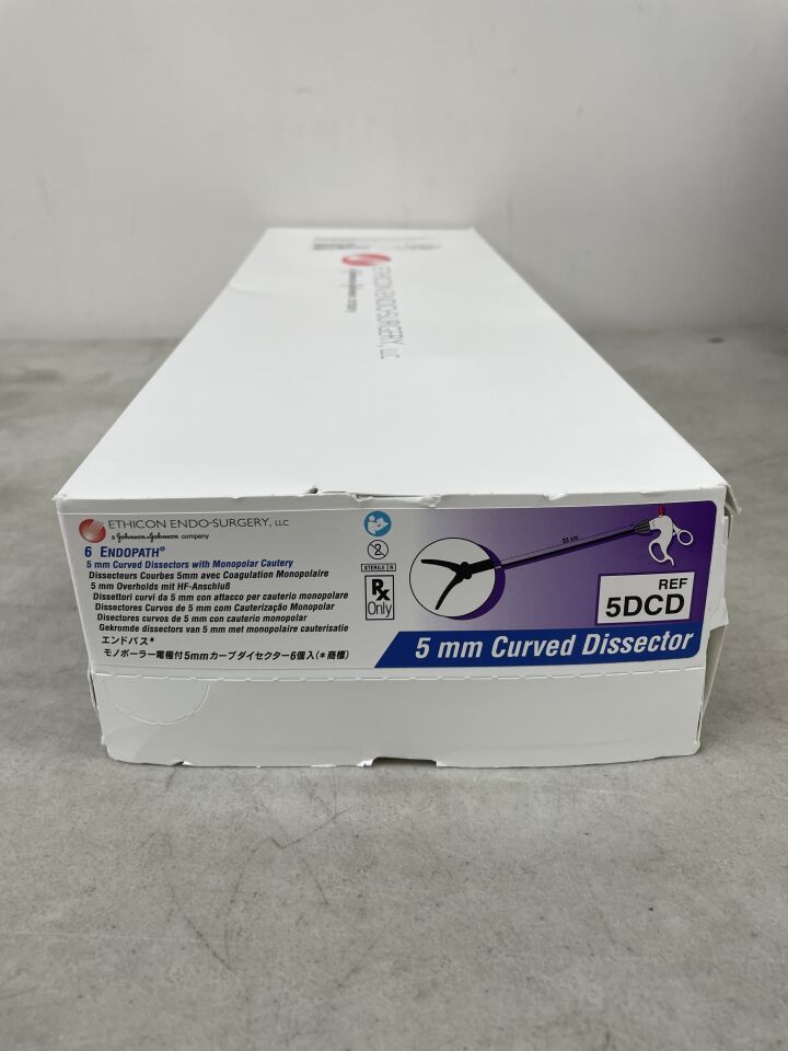 5DCD - ETHICON - Curved Dissector W/Unipolar Cautery, 5mm, () - ( Expiry Date: )