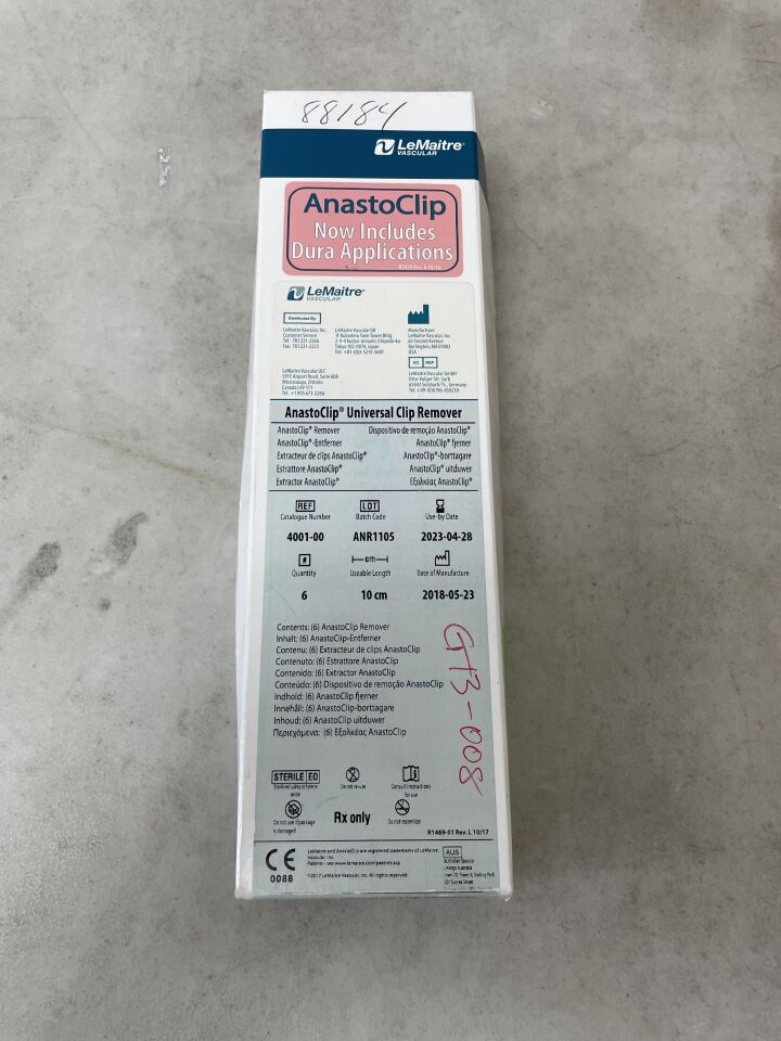 4001-00 - LEMAITRE VASCULAR - AnastoClip Universal Clip Remover, () - ( Expiry Date: )