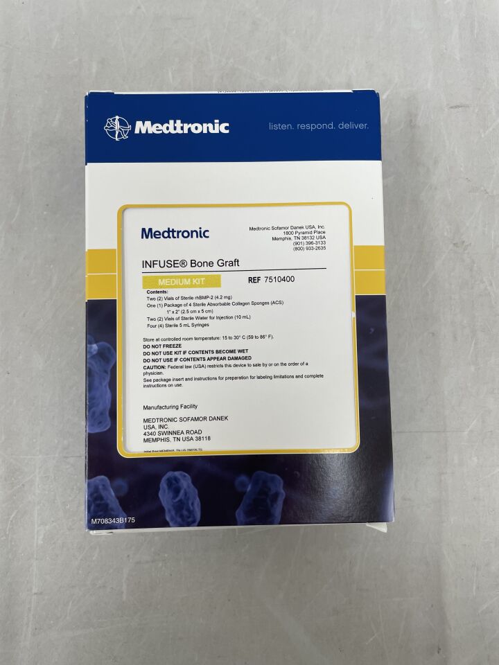 7510400 - MEDTRONIC - Infuse Bone Graft Medium Kit, 5.6cc, (BX/1) - ( Expiry Date: 2025-05-01 )