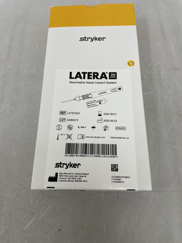 LATSYS20 - STRYKER - Latera Absorbable Nasal Implant System, 20mm, () - ( Expiry Date: )