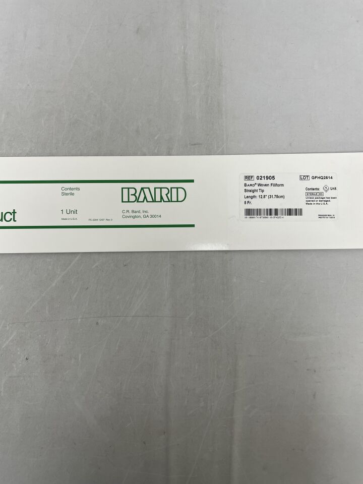 21905 - BARD - Woven Filiform Straight Tip, 5F, () - ( Expiry Date: )