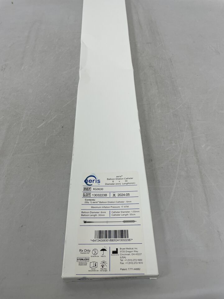 KG0630 - BRYAN MEDICAL - Aeris Balloon Dilation Catheter 6mm x 30mm, 55cm, () - ( Expiry Date: )