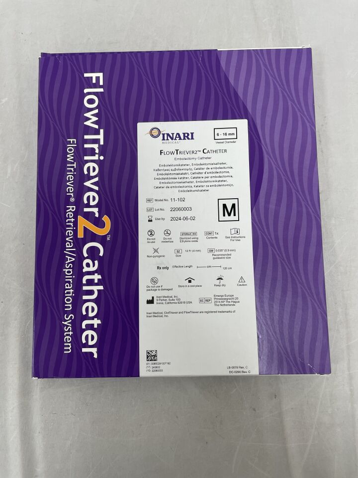 11-102 - INARI MEDICAL - FlorTriever 2 Catheter, Medium, 12Fr, 120 cm, () - ( Expiry Date: )