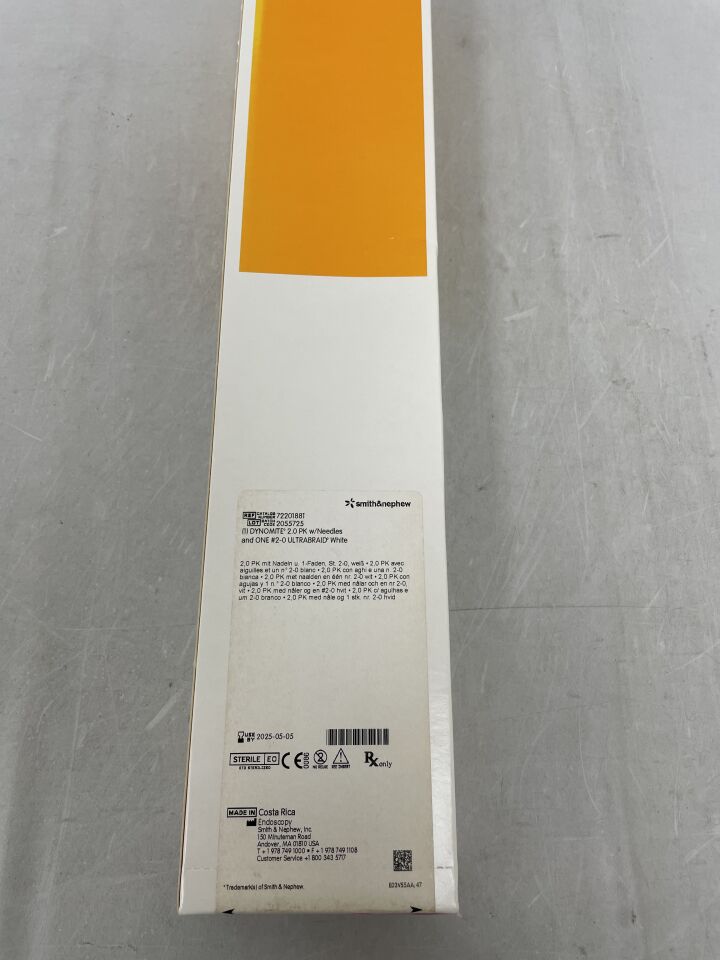 72201881 - SMITH & NEPHEW - Dynomite 2.0 PK with Needles and One 2-0 Ultrabraid White, () - ( Expiry Date: )