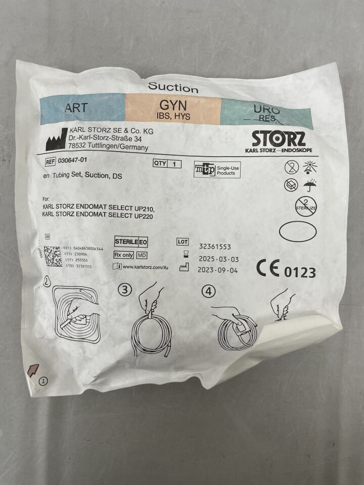 030647-01 - STORZ - MTP Tubing Set, Suction, DS, for Irrigation, () - ( Expiry Date: )