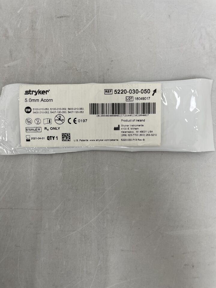 5220-030-050 - STRYKER - 5.0mm Steel Acorn (Multi Flute), () - ( Expiry Date: )