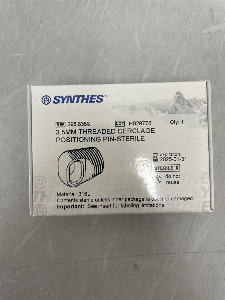 298.838S - SYNTHES - Stainless Steel Cerclage Positioning Pin, 3.5mm, () - ( Expiry Date: )