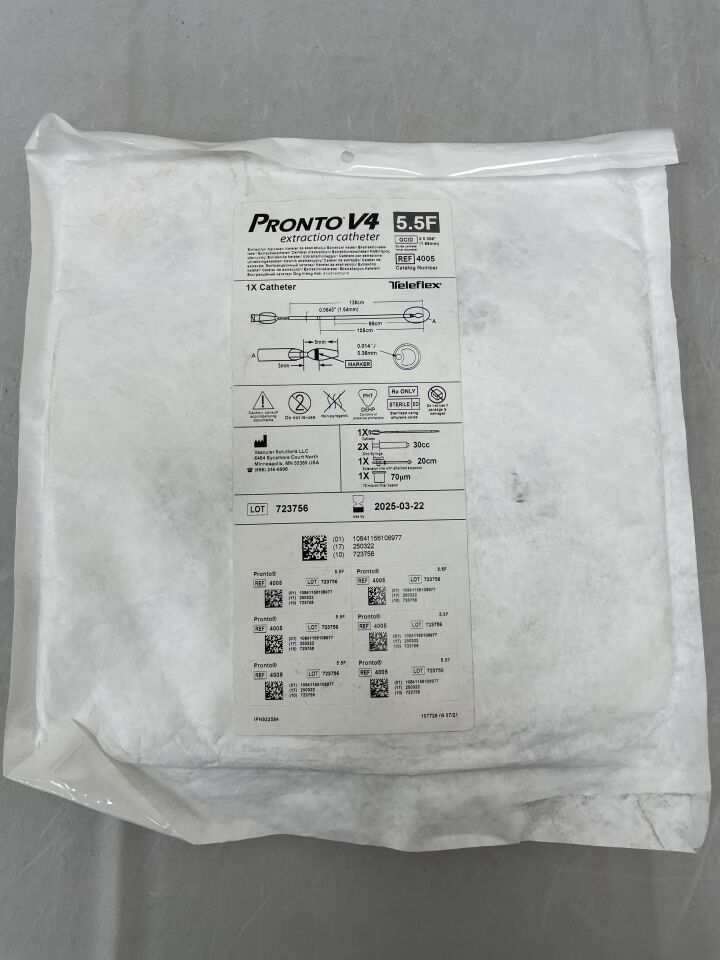4005 - TELEFLEX - Pronto V4 Extraction Cath. 5.5F ≥ 0.066inch, () - ( Expiry Date: )