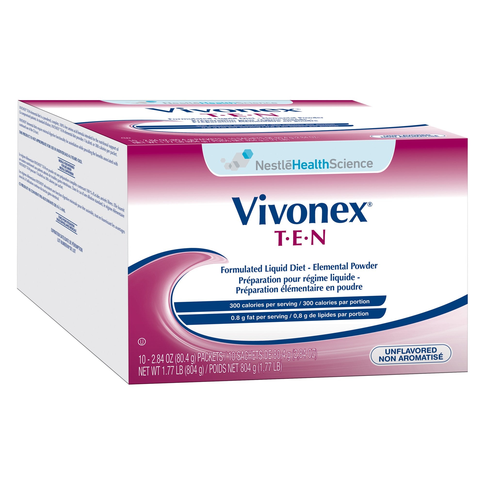 253462 - Vivonex - Vivonex T.E.N Oral Supplement Unflavored Powder 2.84 oz. Individual Packet, Case of 60, (CS)