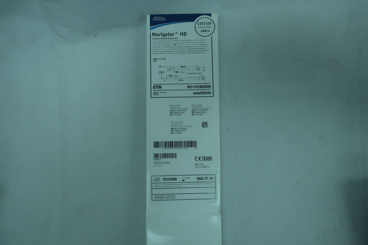 250229 - BOSTON SCIENTIFIC - Navigator HD Ureteral Access Sheath Set, 13F/15F x 46cm, () - ( Expiry Date: )