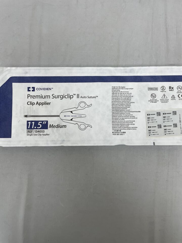 134053 - COVIDIEN - Premium Surgiclip II Clip Applier, Medium, 11.5 in. Length, () - ( Expiry Date: )