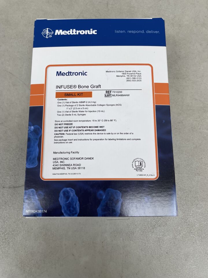 7510200 - MEDTRONIC - Infuse Bone Graft Small Kit, 2.8cc, (BX/1) - ( Expiry Date: 2025-07-01 )