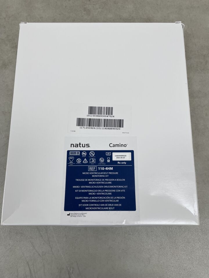 110-4HM - NATUS - Camino Micro Ventricular Bolt Pressure Minitoring kit, () - ( Expiry Date: )