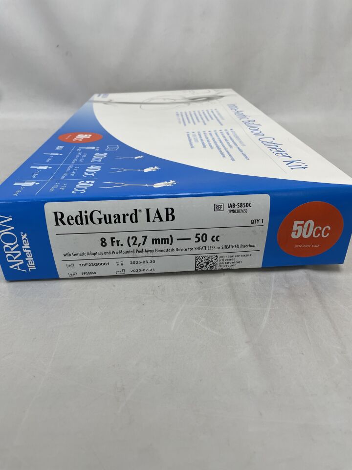 IAB-S850C - TELEFLEX - Arrow RediGuard IAB Balloon Catheter 50cc, () - ( Expiry Date: )