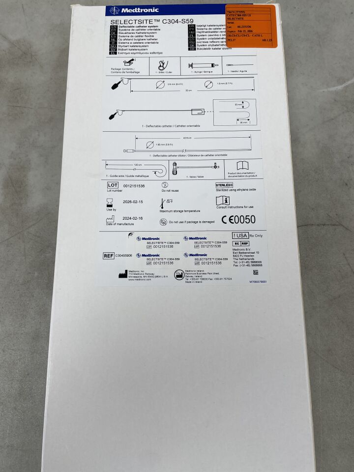 C304-S59 - MEDTRONIC - SelectSite Deflectable Catheter System, 30cm , ( ) - ( Expiry Date : )