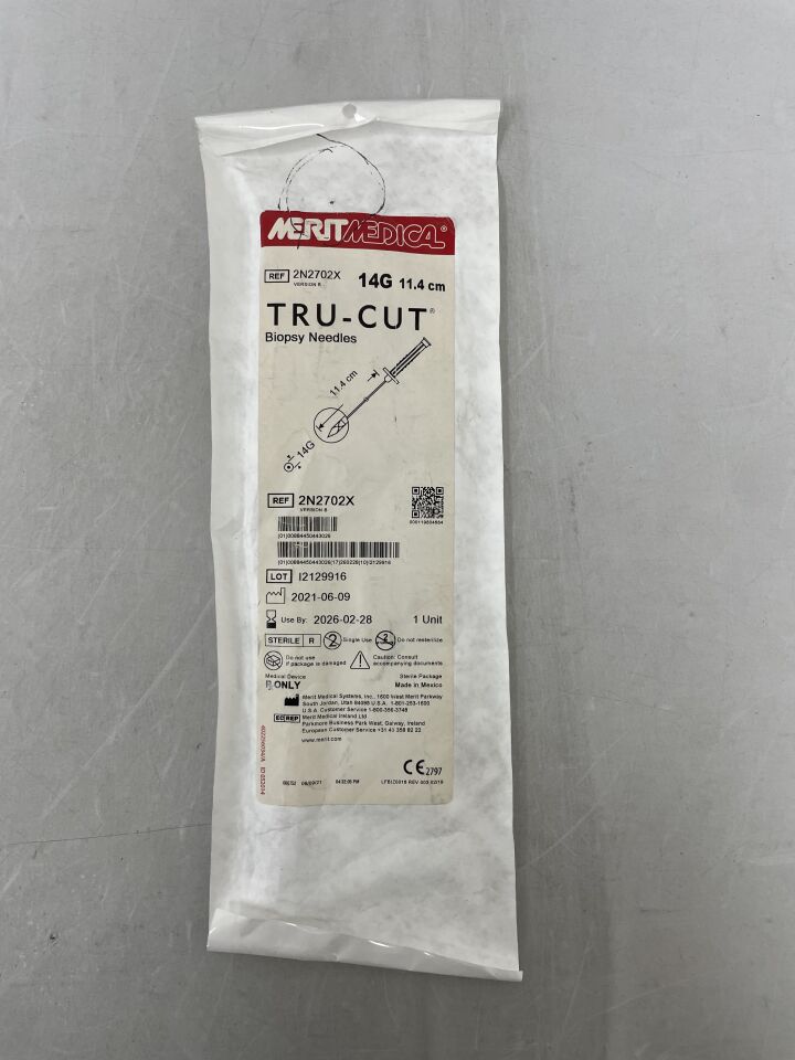 2N2702X - MERIT MEDICAL - Tru-Cut 活檢針 14G x 11.4cm,()-(有效期:)