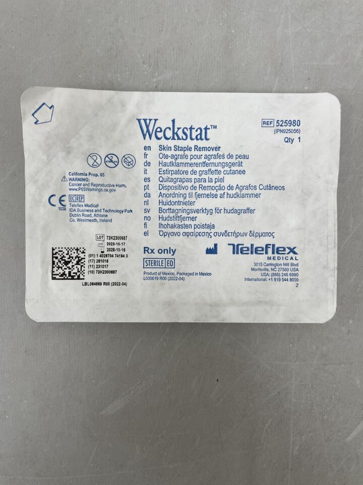 525980 - TELEFLEX - weckstat 釘子取出器/移除器,金屬尖端,()-(有效期限:)