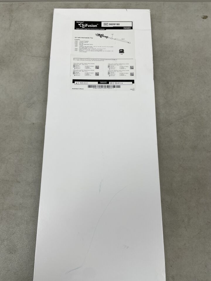 0609190 - BARD - Hickman TriFusion CVC 19cm Straight Intermediate Kit, (BX/1) - ( Expiry Date: 2025-03-31 )