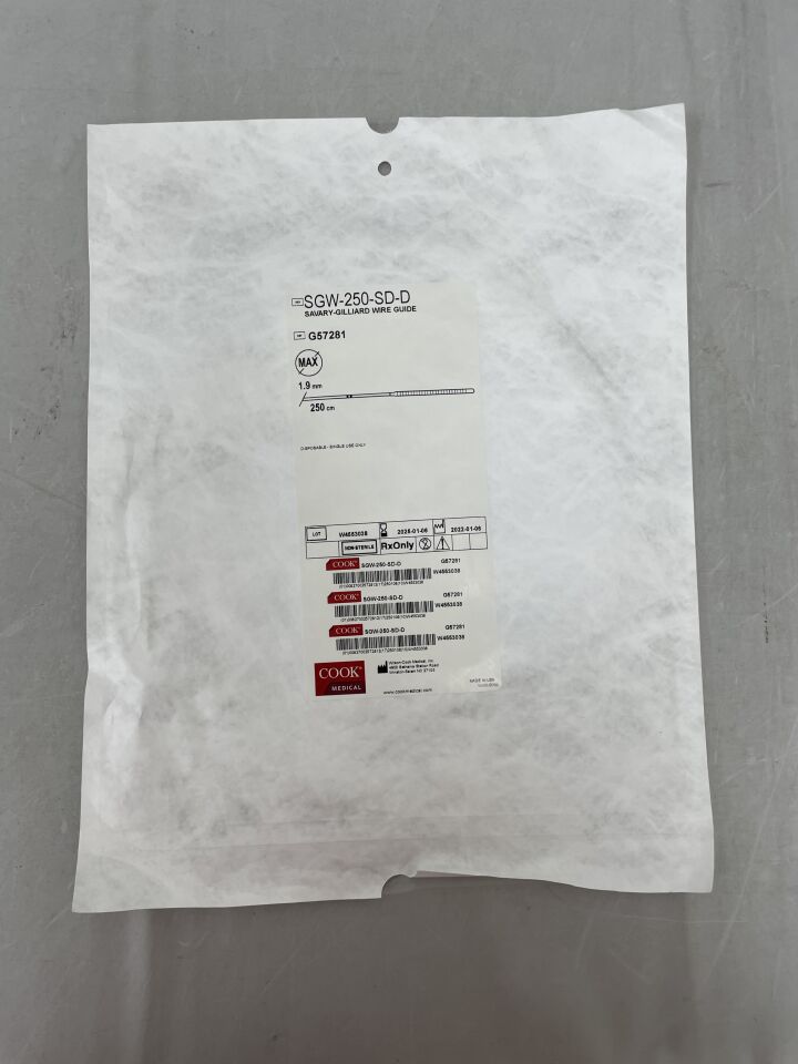 G57281 - COOK - Savary-Gilliard Wire Guide, 250cm, () - ( Expiry Date: 2025-01-06 )