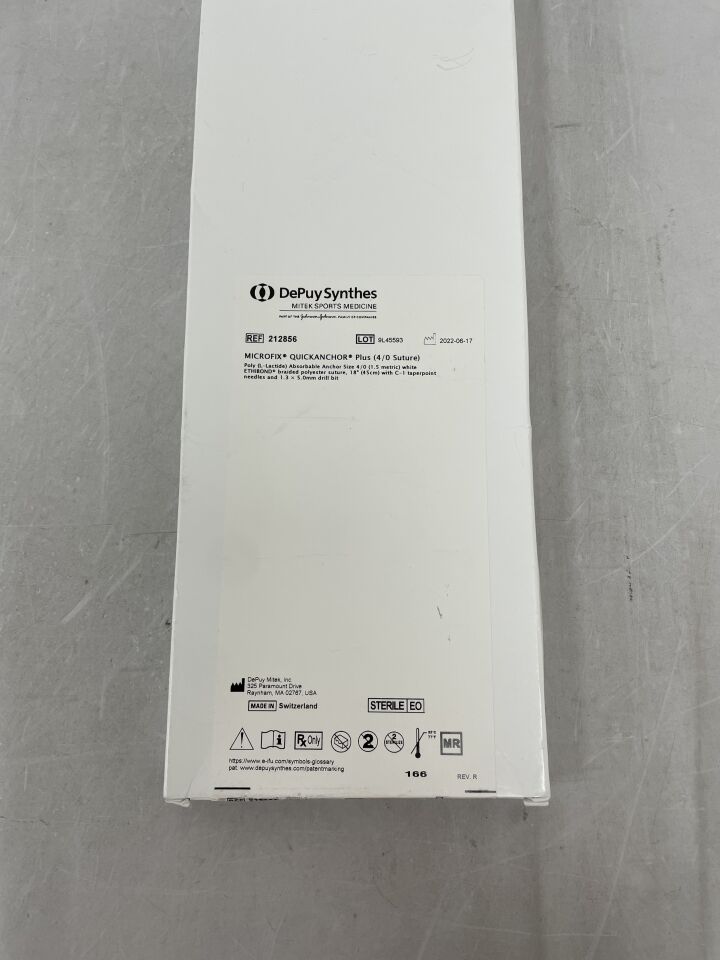 212856 - DEPUY - Micro Fix QuickAnchor Plus Suture with #4 Ethibond (C-1) and Drill Bit, (BX/1) - ( Expiry Date: 2025-05-31 )