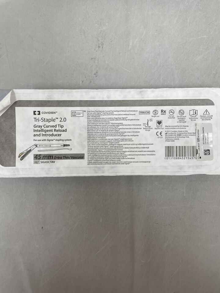 SIG45CTAV - COVIDIEN - Signia Tri-Staple 2.0 彎頭釘匣,45mm 超薄/血管型,(EA)-(有效期至:2026-08-31)
