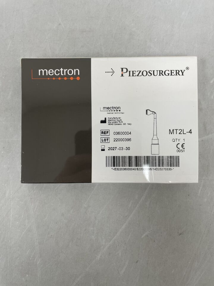3600004 - MECTRON - PIEZOSURGERY MT2L-4 Surgical Insert for Standard Handpiece, (BX/1) - ( Expiry Date: 2027-03-30 )