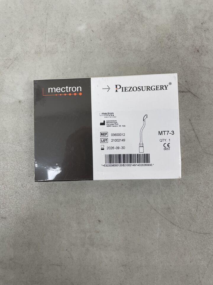 3600012 - MECTRON - PIEZOSURGERY MT7-3 Surgical Insert for Standard Handpiece , ( BX/1 ) - ( Expiry Date : 2026-09-30 )