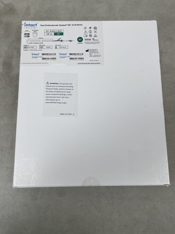 206135061 - INTACT VASCULAR - Tack Endovascular System, 4.0-8.0mm x 8mm, 135cm, 6F, (BX/1) - ( Expiry Date: 2025-04-24 )
